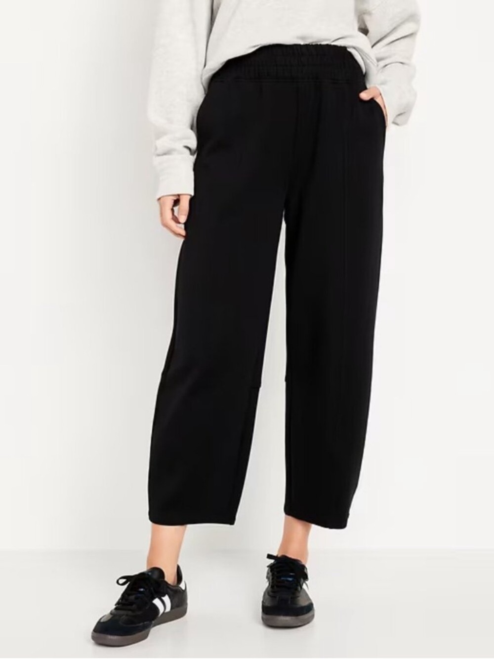 Old Navy Black Dynamic Fleece High Rise Pants